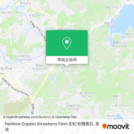 Rainbow Organic Strawberry Farm 彩虹有機農莊地圖