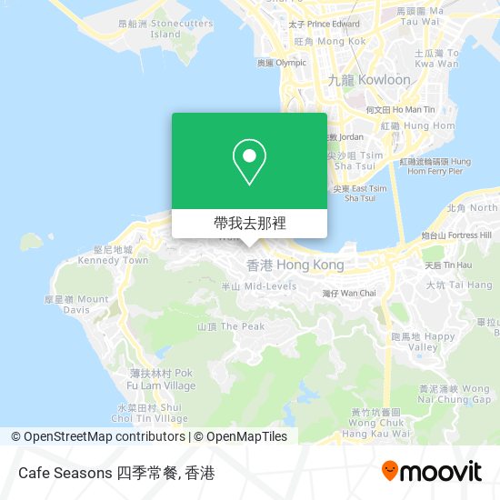 Cafe Seasons 四季常餐地圖