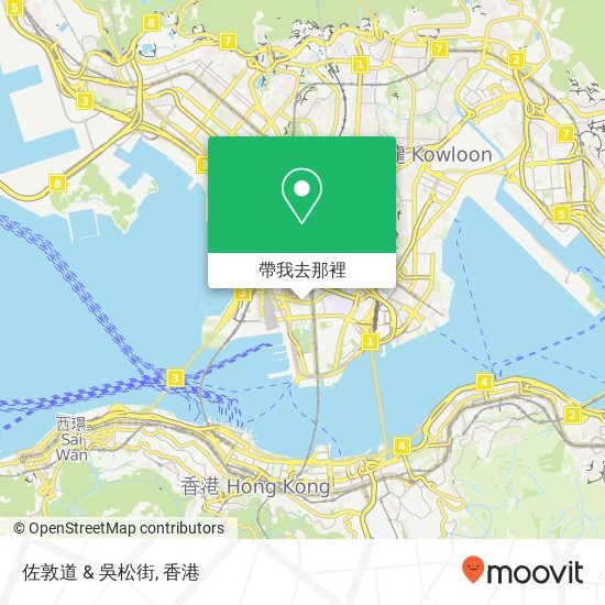 佐敦道 & 吳松街地圖