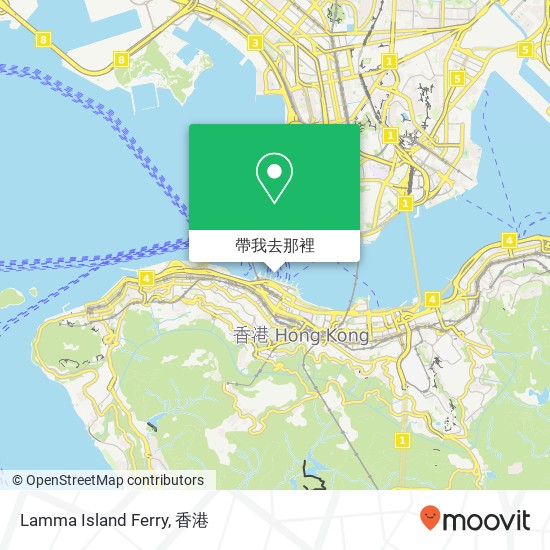 Lamma Island Ferry地圖