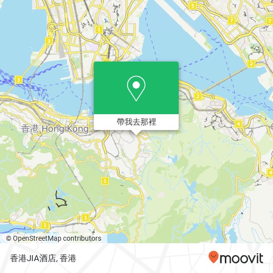 香港JIA酒店地圖