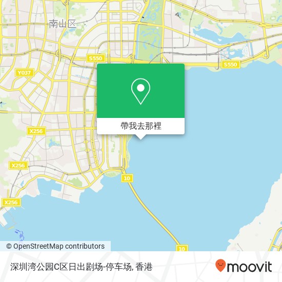 深圳湾公园C区日出剧场-停车场地圖