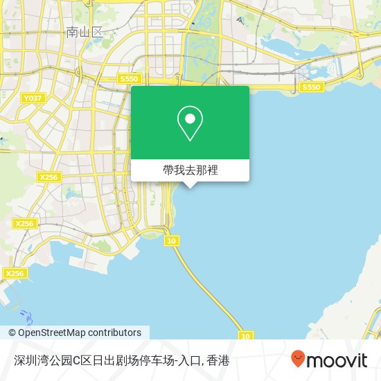 深圳湾公园C区日出剧场停车场-入口地圖