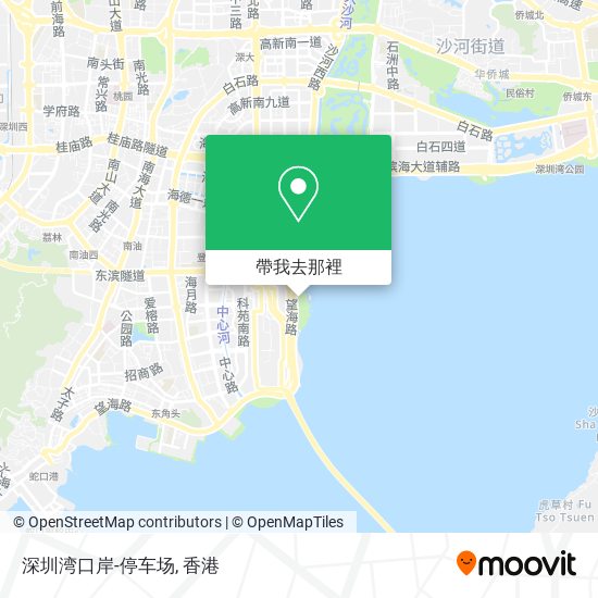 深圳湾口岸-停车场地圖