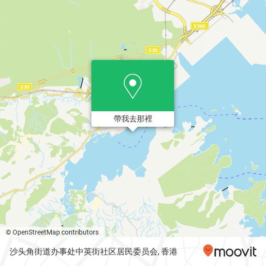 沙头角街道办事处中英街社区居民委员会地圖