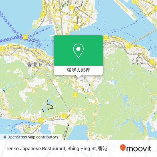 Tenko Japanese Restaurant, Shing Ping St地圖