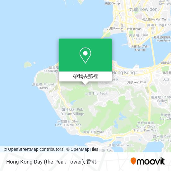 Hong Kong Day (the Peak Tower)地圖