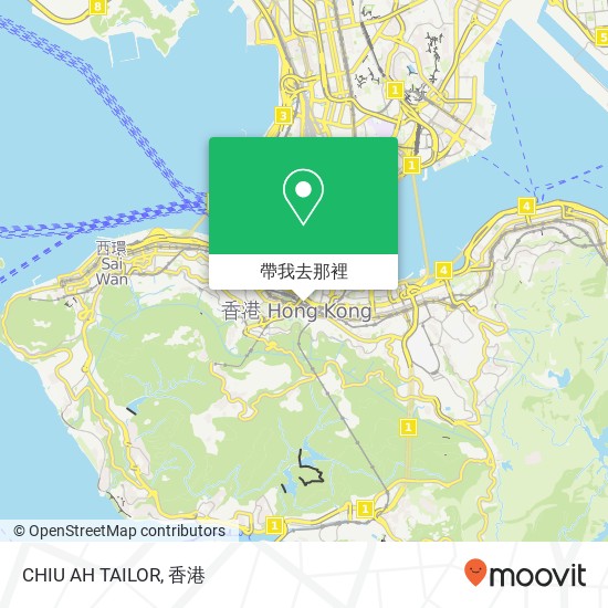 CHIU AH TAILOR, Queen's Rd E地圖