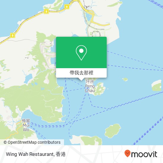 Wing Wah Restaurant, Wing On St地圖