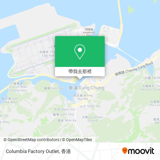 Columbia Factory Outlet地圖