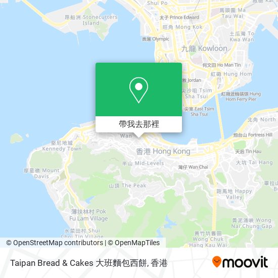 Taipan Bread & Cakes 大班麵包西餅地圖
