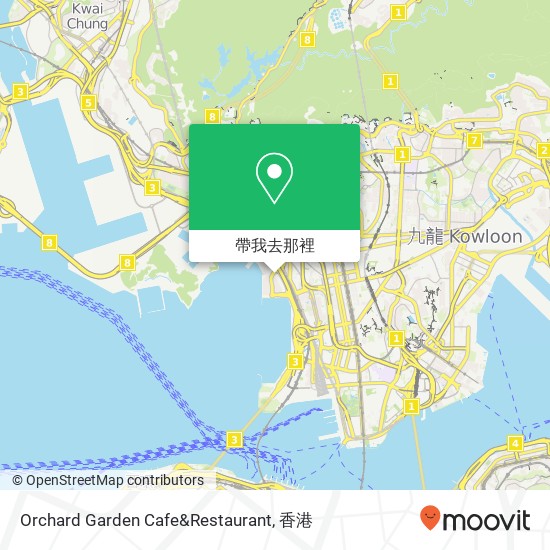 Orchard Garden Cafe&Restaurant, 香港特别行政区地圖