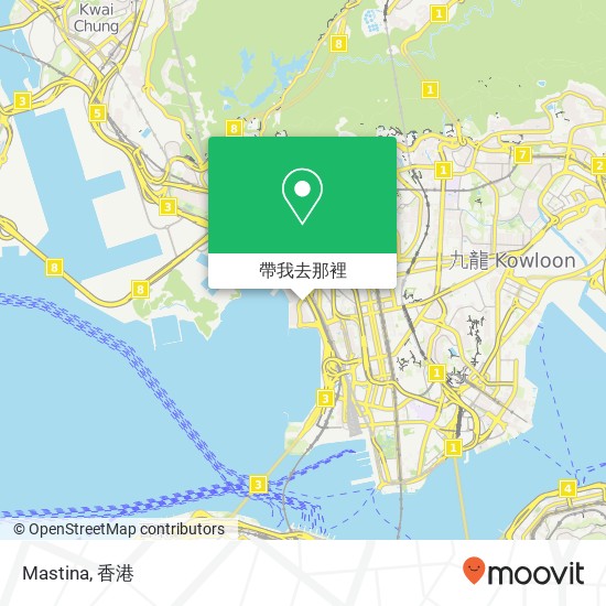 Mastina, 香港特别行政区地圖