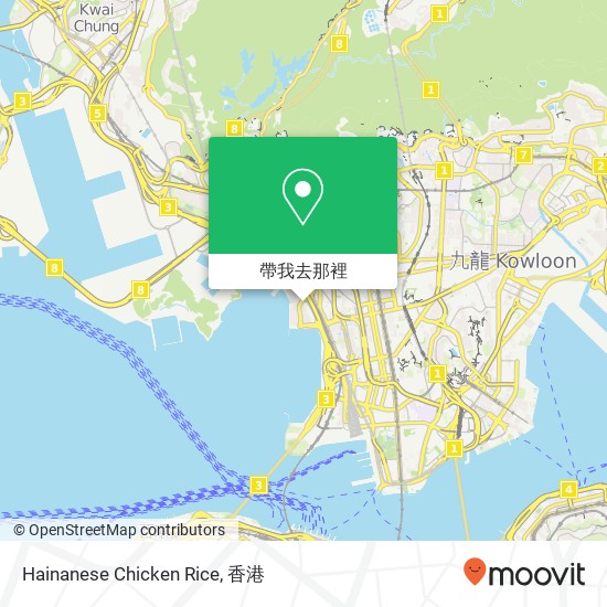 Hainanese Chicken Rice, 香港特别行政区地圖