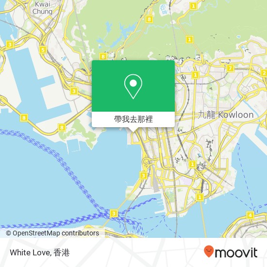 White Love, 香港特别行政区地圖