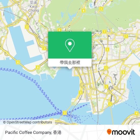 Pacific Coffee Company地圖