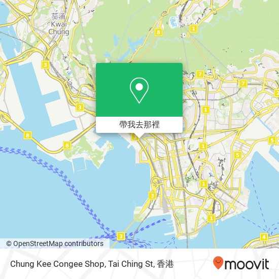Chung Kee Congee Shop, Tai Ching St地圖