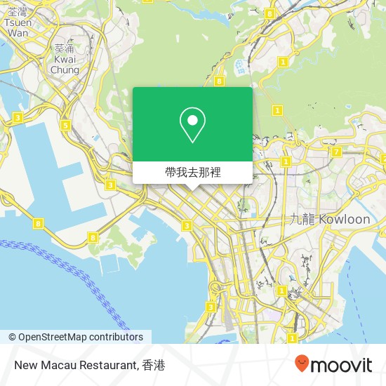 New Macau Restaurant, Yu Chau St 257地圖