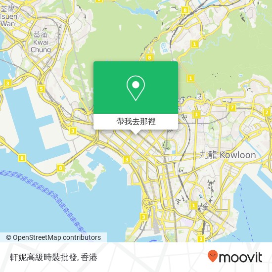 軒妮高級時裝批發, Chang Sha Wan Dao 187地圖