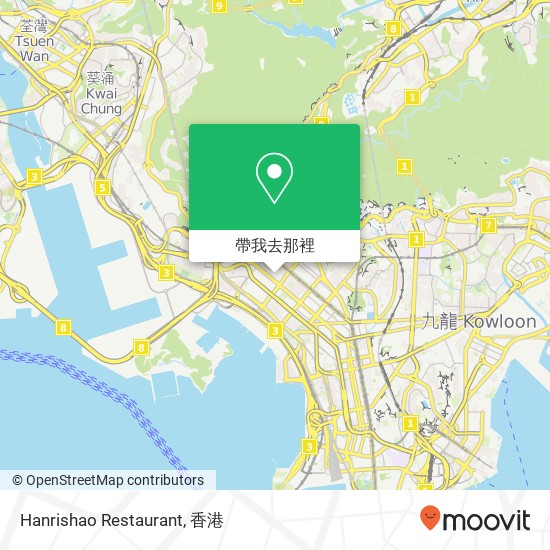 Hanrishao Restaurant, 欽州街 37號 深水埗地圖