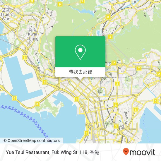 Yue Tsui Restaurant, Fuk Wing St 118地圖