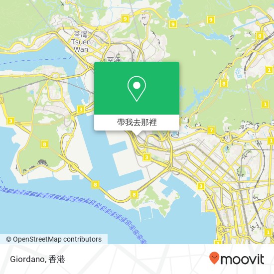 Giordano, 香港特别行政区地圖