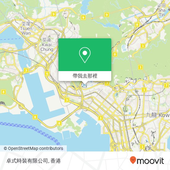 卓式時裝有限公司, Qing Shan Dao 479地圖
