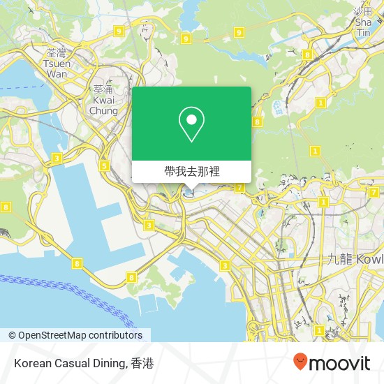 Korean Casual Dining, Kwong Cheung St地圖