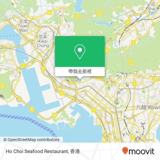 Ho Choi Seafood Restaurant, Kwong Cheung St地圖