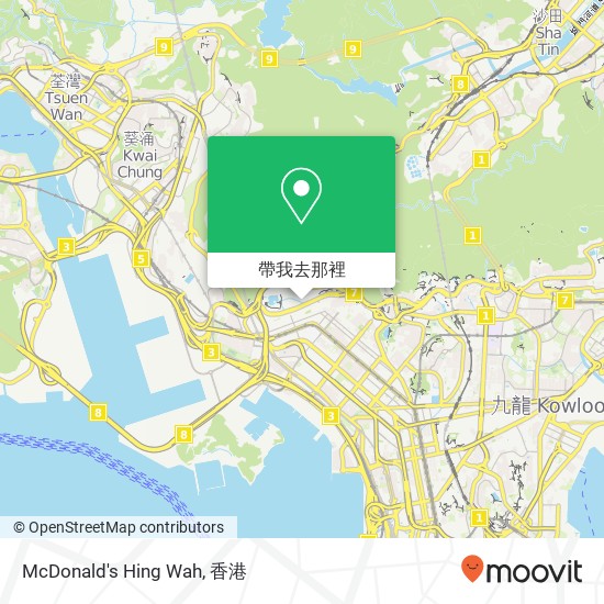 McDonald's Hing Wah, Un Chau St 416地圖