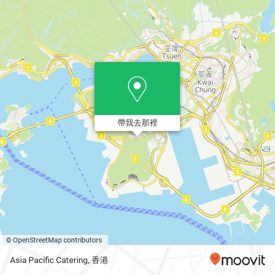 Asia Pacific Catering, 香港特别行政区地圖