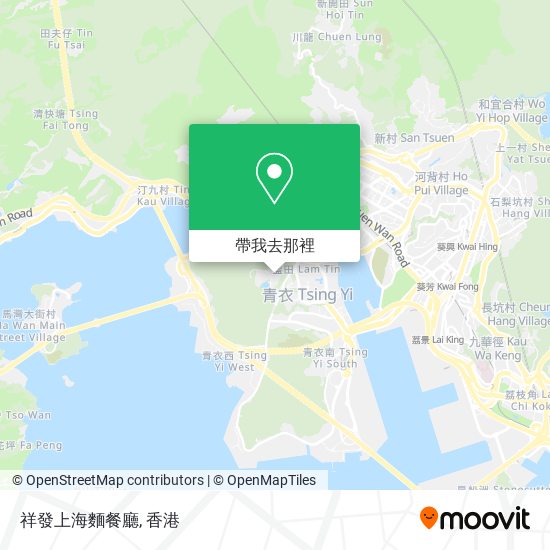 祥發上海麵餐廳地圖