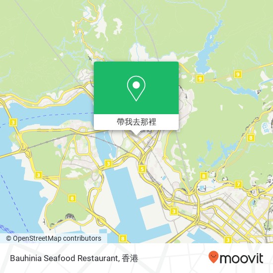 Bauhinia Seafood Restaurant, 香港特别行政区地圖