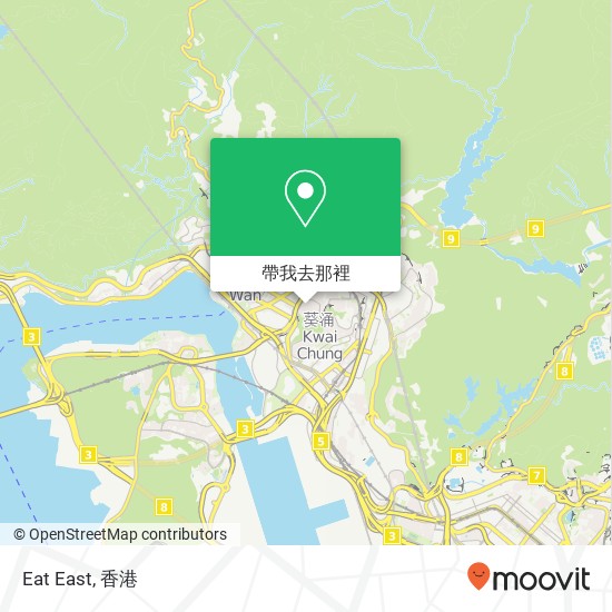 Eat East, Kwai Luen Rd地圖