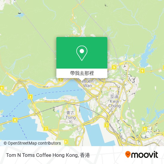 Tom N Toms Coffee Hong Kong地圖