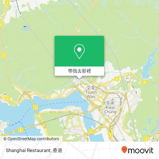 Shanghai Restaurant, Castle Peak Rd - Tsuen Wan地圖