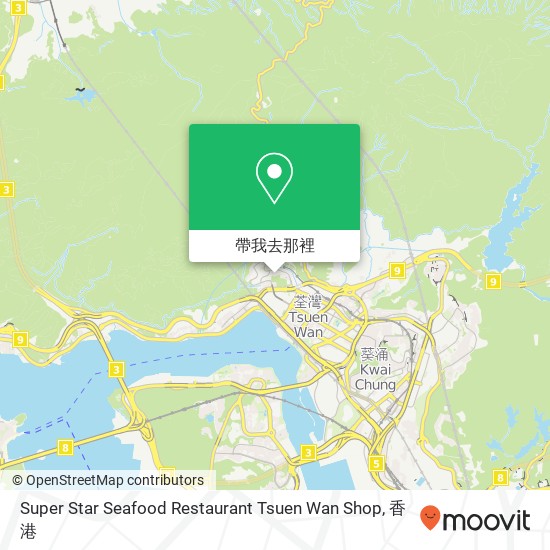 Super Star Seafood Restaurant Tsuen Wan Shop, Castle Peak Rd - Tsuen Wan 388地圖