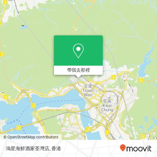 鴻星海鮮酒家荃灣店, Qing Shan Gong Lu - Quan Wan Duan 388地圖
