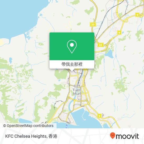 KFC Chelsea Heights, 香港特别行政区地圖