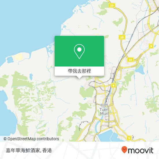 嘉年華海鮮酒家, 香港特别行政区地圖