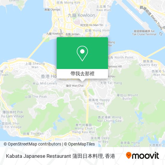 Kabata Japanese Restaurant 蒲田日本料理地圖