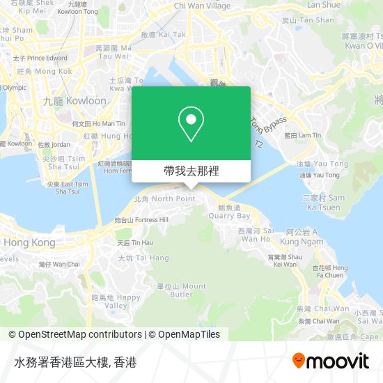 水務署香港區大樓地圖