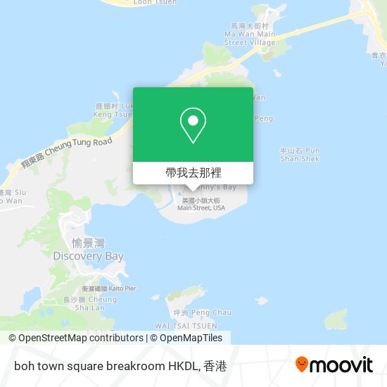 boh town square breakroom HKDL地圖