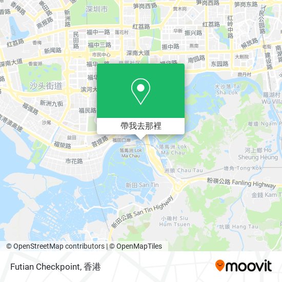Futian Checkpoint地圖