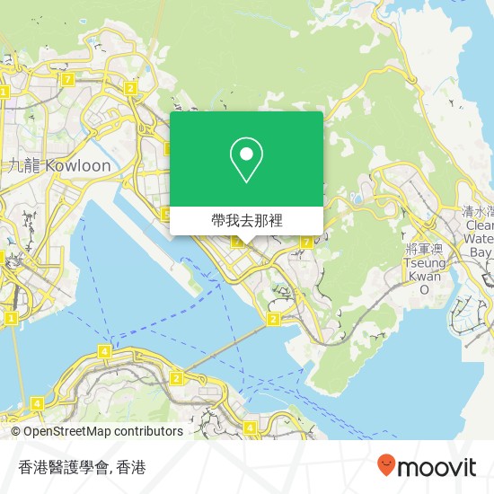 香港醫護學會地圖