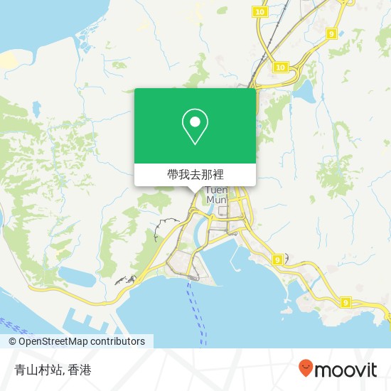 青山村站地圖