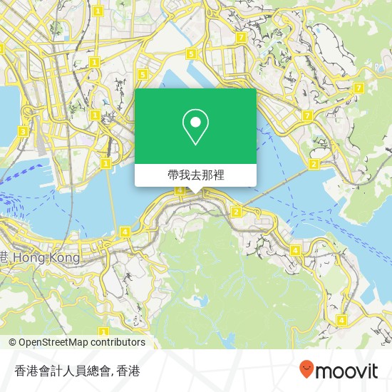 香港會計人員總會地圖