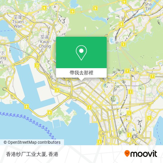 香港纱厂工业大厦地圖