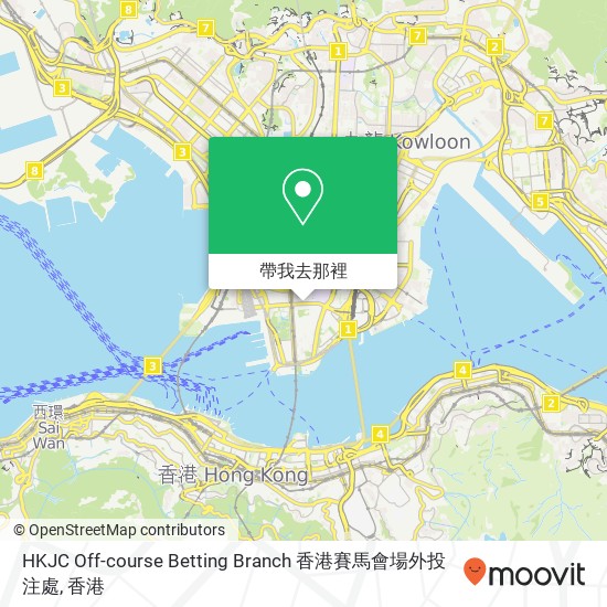HKJC Off-course Betting Branch 香港賽馬會場外投注處地圖