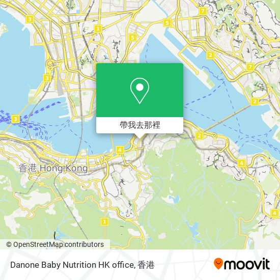 Danone Baby Nutrition HK office地圖
